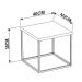 Mesa De Centro Ou Lateral Cube M Preto Vermont Milani Store