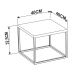 Mesa De Centro Ou Lateral Cube P Preto Preto Milani Store