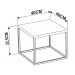 Mesa De Centro Ou Lateral Cube P Preto Vermont Milani Store