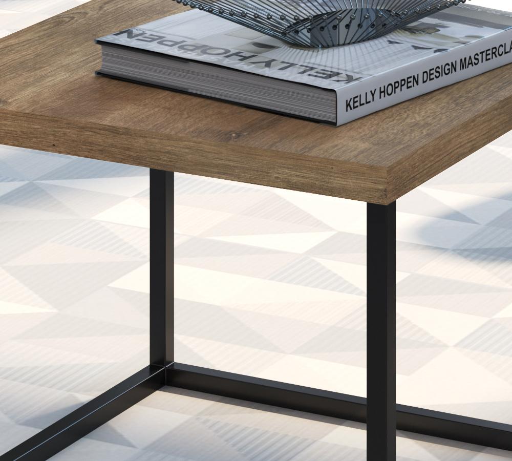 Mesa De Centro Ou Lateral Cube P Preto Vermont Milani Store
