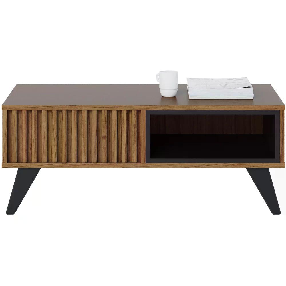 Mesa De Centro Para Sala Jeri Noce Milano Preto CLB