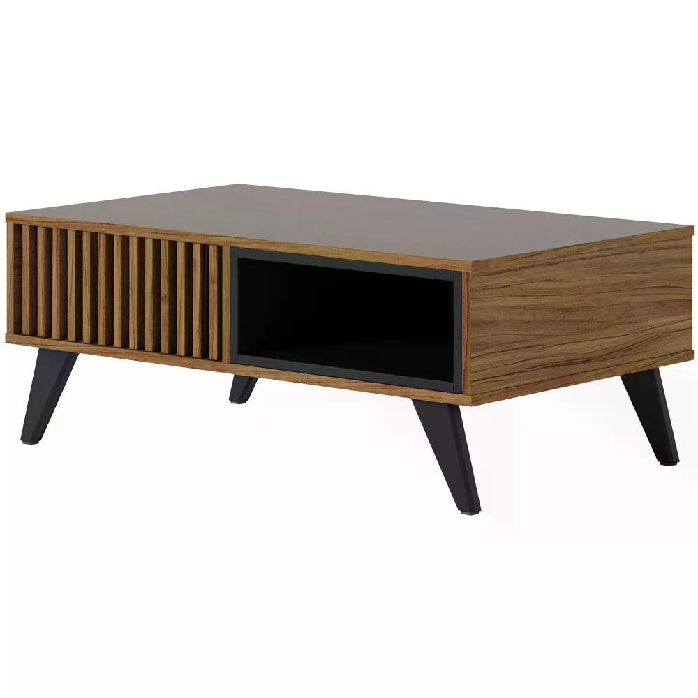 Mesa De Centro Para Sala Jeri Noce Milano Preto CLB