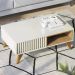 Mesa De Centro Para Sala Jeri Off White Freijo CLB