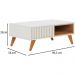 Mesa De Centro Para Sala Jeri Off White Freijo CLB