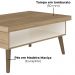 Mesa De Centro Sala 91 cm Lucca 4150 Carvalho Off White ARLY