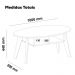 Mesa De Centro Tampo Oval 2 Nichos 100 cm Pinho Preto ARLY