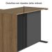 Mesa Escritorio Em L Office 130X120 cm 4G CJ8020 Mel Grafite FAEM