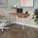 Mesa Escrivaninha 1 Gaveta 118 cm LI002X05 Canela Branco KPB