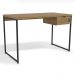 Mesa Escrivaninha 1 Gaveta 118 cm LI002X05 Freijo Preto Fosco KPB