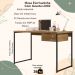 Mesa Escrivaninha 1 Gaveta 118 cm LI002X05 Freijo Preto Fosco KPB