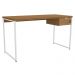 Mesa Escrivaninha 1 Gaveta 136 cm LI003X005 Canela Branco KPB