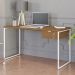 Mesa Escrivaninha 1 Gaveta 136 cm LI003X005 Canela Branco KPB