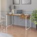 Mesa Escrivaninha 1 Gaveta 136 cm LI003X005 Canela Branco KPB
