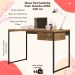 Mesa Escrivaninha 1 Gaveta 136 cm LI003X005 Freijo Preto Fosco KPB