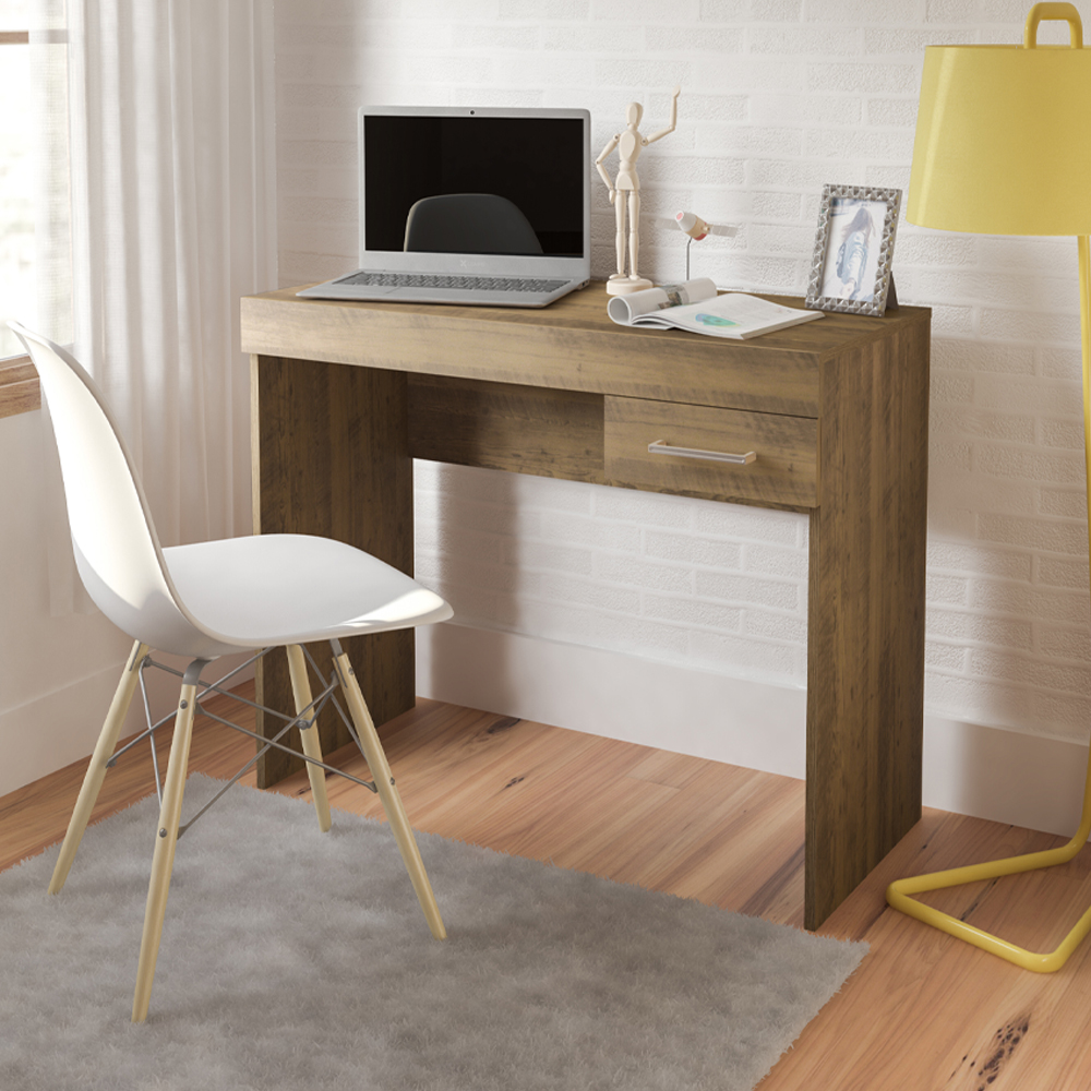 Mesa Escrivaninha 1 Gaveta 91X74 cm Pinho ARLY