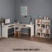 Mesa Escrivaninha 1 Gaveta E Estante 10 Nichos Branco ARLY