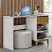 Mesa Escrivaninha 1 Gaveta MDF 110 cm 2806 Off White Freijo Milani Store