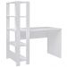 Mesa Escrivaninha 134X120 cm 3 Prateleiras Branco ARLY