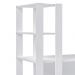 Mesa Escrivaninha 134X120 cm 3 Prateleiras Branco ARLY