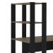 Mesa Escrivaninha 134X120 cm 3 Prateleiras Pinho Preto ARLY