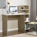 Mesa Escrivaninha 3 Prateleiras 111 cm Carvalho Branco ARLY