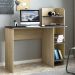 Mesa Escrivaninha 3 Prateleiras 111 cm Carvalho Grafite ARLY