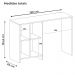 Mesa Escrivaninha 4 Nichos 110 cm TRIX Branco ARLY