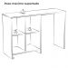 Mesa Escrivaninha 4 Nichos 110 cm TRIX Branco ARLY