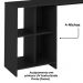 Mesa Escrivaninha 4 Nichos 110 cm TRIX Preto ARLY