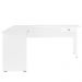 Mesa Escrivaninha De Canto 1 Gaveta 150X165 cm Branco ARLY