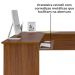 Mesa Escrivaninha De Canto 1 Gaveta 150X165 cm Cedro ARLY