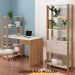 Mesa Escrivaninha E Estante Livreiro 1P Carvalho Off White ARLY