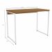 Mesa Escrivaninha E Nicho 2 Prateleiras Canela Branco KPB