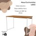 Mesa Escrivaninha Escritorio 118 cm LI002 Canela Branco KPB