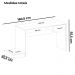 Mesa Escrivaninha Gamer 1 Gaveta 160 cm Preto Azul ARLY