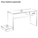 Mesa Escrivaninha Gamer 1 Gaveta 160 cm Preto Azul ARLY