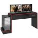 Mesa Escrivaninha Gamer 1 Gaveta 160 cm Preto Vermelho ARLY