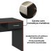 Mesa Escrivaninha Gamer 1 Gaveta 160 cm Preto Vermelho ARLY