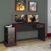 Mesa Escrivaninha Gamer 1 Gaveta 160 cm Preto Vermelho ARLY