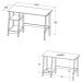 Mesa Escrivaninha Gamer 2 Prateleiras 120 cm MC190 Branco Dtall