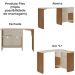 Mesa Escrivaninha Giratoria 3 em 1 Cinamomo Off White ARLY
