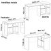 Mesa Escrivaninha Giratoria 3 em 1 Cinamomo Off White ARLY