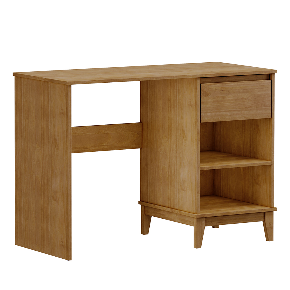 Mesa Escrivaninha e Armario Escritorio MDF Freijo Milani Store