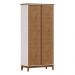 Mesa Escrivaninha e Armario Escritorio MDF Off White Freijo Milani Store