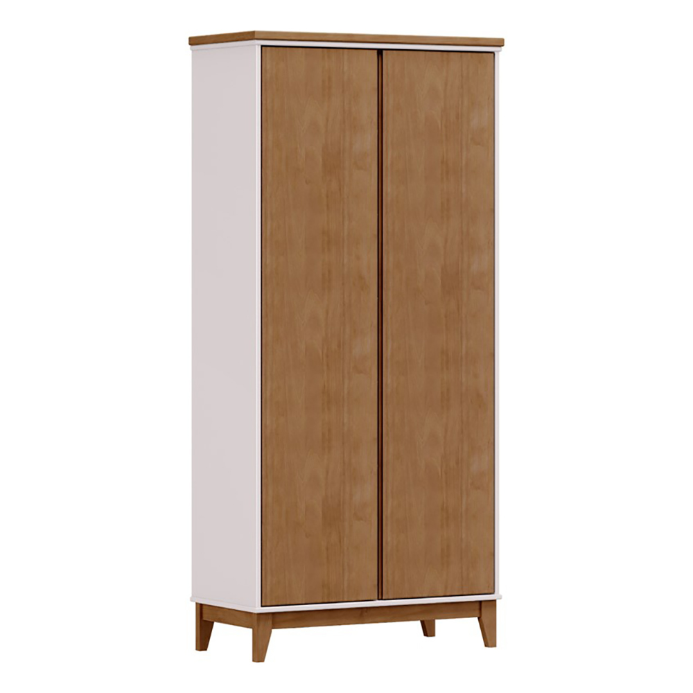 Mesa Escrivaninha e Armario Escritorio MDF Off White Freijo Milani Store