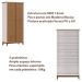 Mesa Escrivaninha e Armario Escritorio MDF Off White Freijo Milani Store