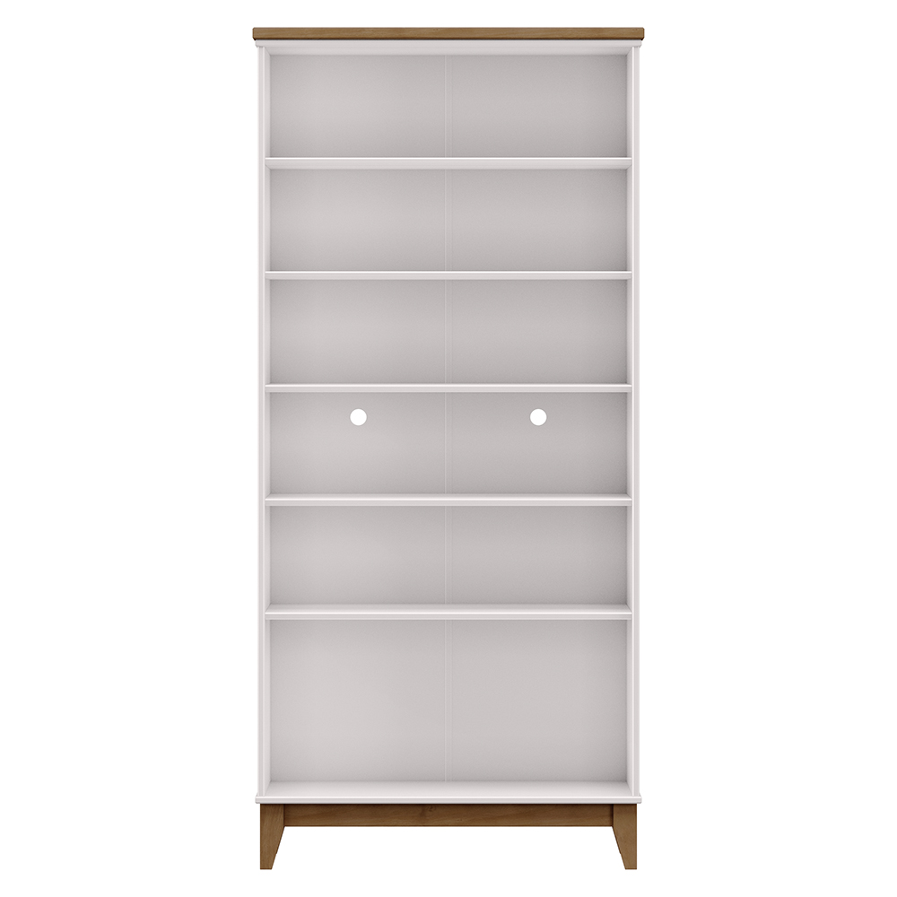 Mesa Escrivaninha e Armario Escritorio MDF Off White Freijo Milani Store