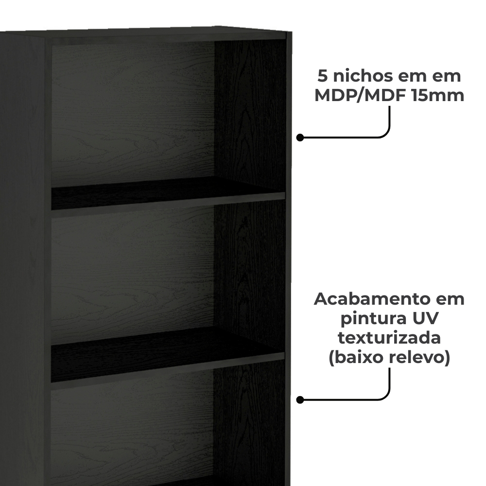 Mesa Gamer 1 Gaveta E Estante Livreiro Preto Vermelho ARLY