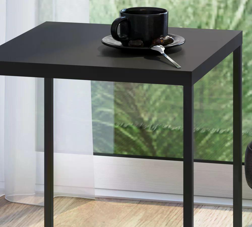 Mesa Lateral Aço Preto Milani Store