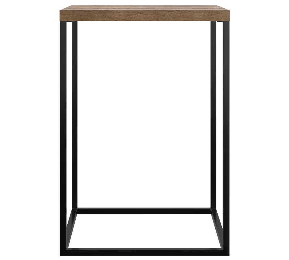 Mesa Lateral Aço Preto Vermont Milani Store